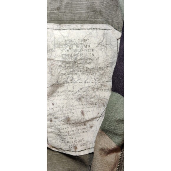 Military Coat Cold Weather Field Jacket Woodland Camo Size Extra Small-Short - Picture 5 of 7